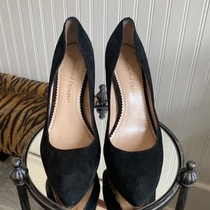 Jean – michel cazabat black, suede platform, high heel size 39